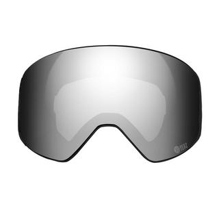 YEAZ  APEX Magnet-Ski-Snowboardbrille silber verspiegelt/schwarz 