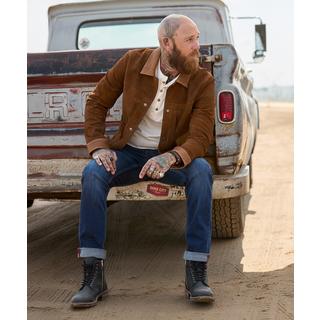 Joe Browns Giacca in pelle bicolore con fodera a quadri  