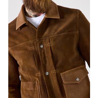 Joe Browns Giacca in pelle bicolore con fodera a quadri  