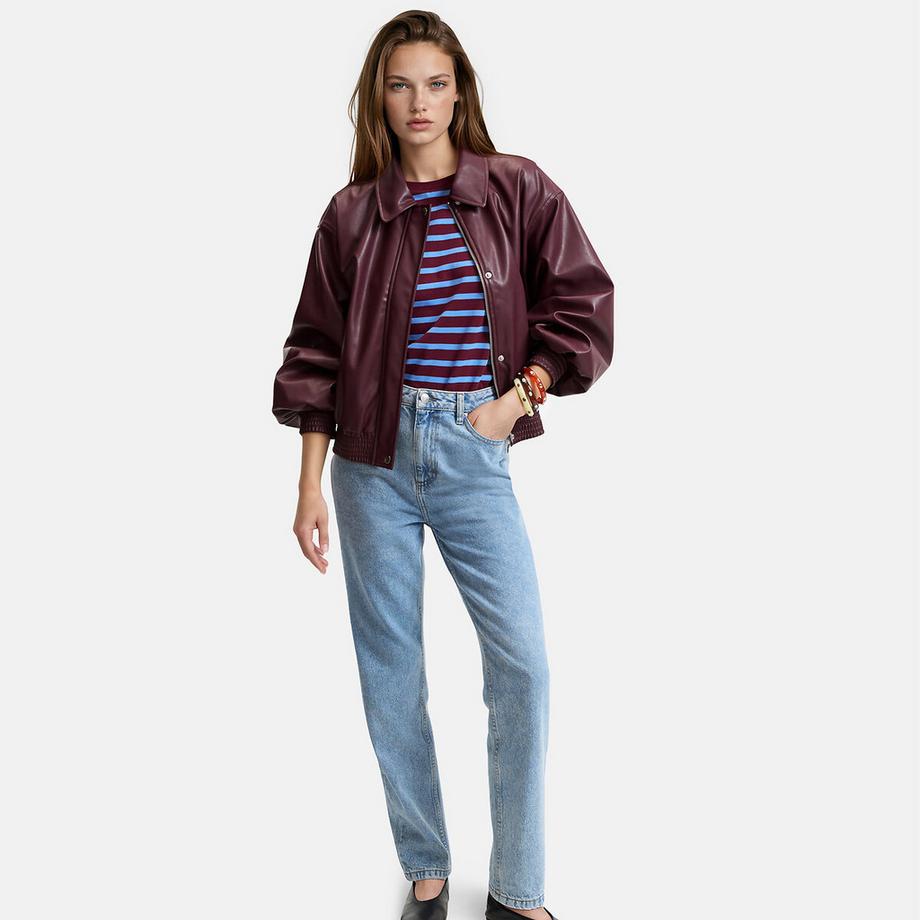 La Redoute Collections Blouson Court en Simili Cuir  