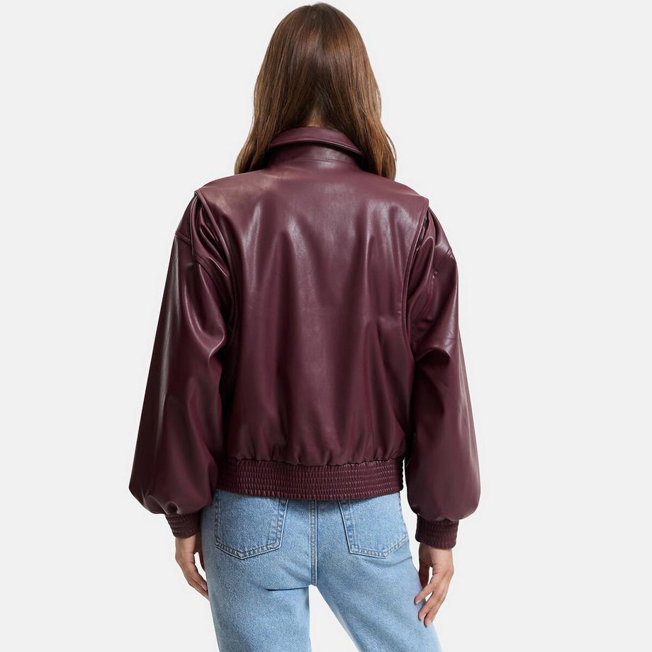 La Redoute Collections Blouson Court en Simili Cuir  