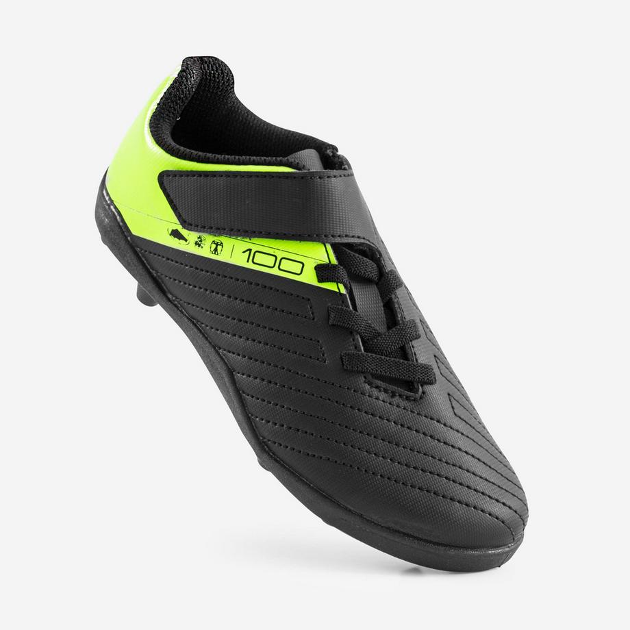 KIPSTA  Chaussures de football 100 Easy débutant fermeture scratch synthétique 