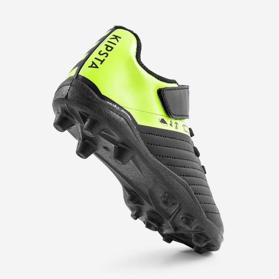 KIPSTA  Chaussures de football 100 Easy débutant fermeture scratch synthétique 