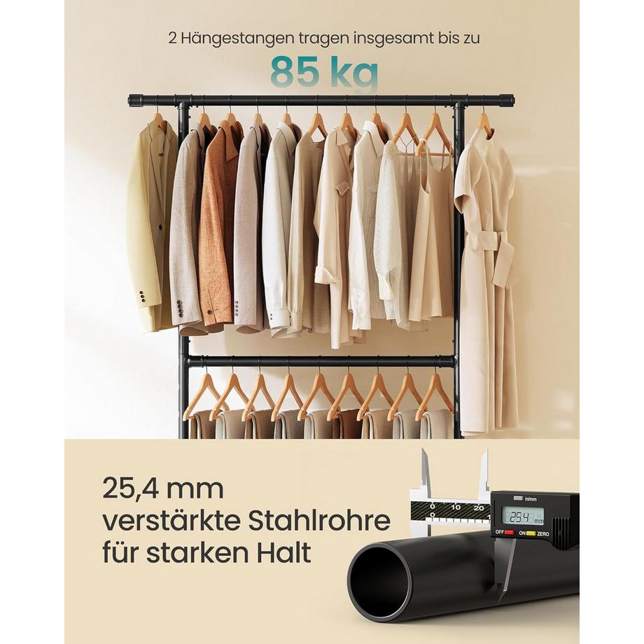 Songmics Porte-manteau à roulettes  