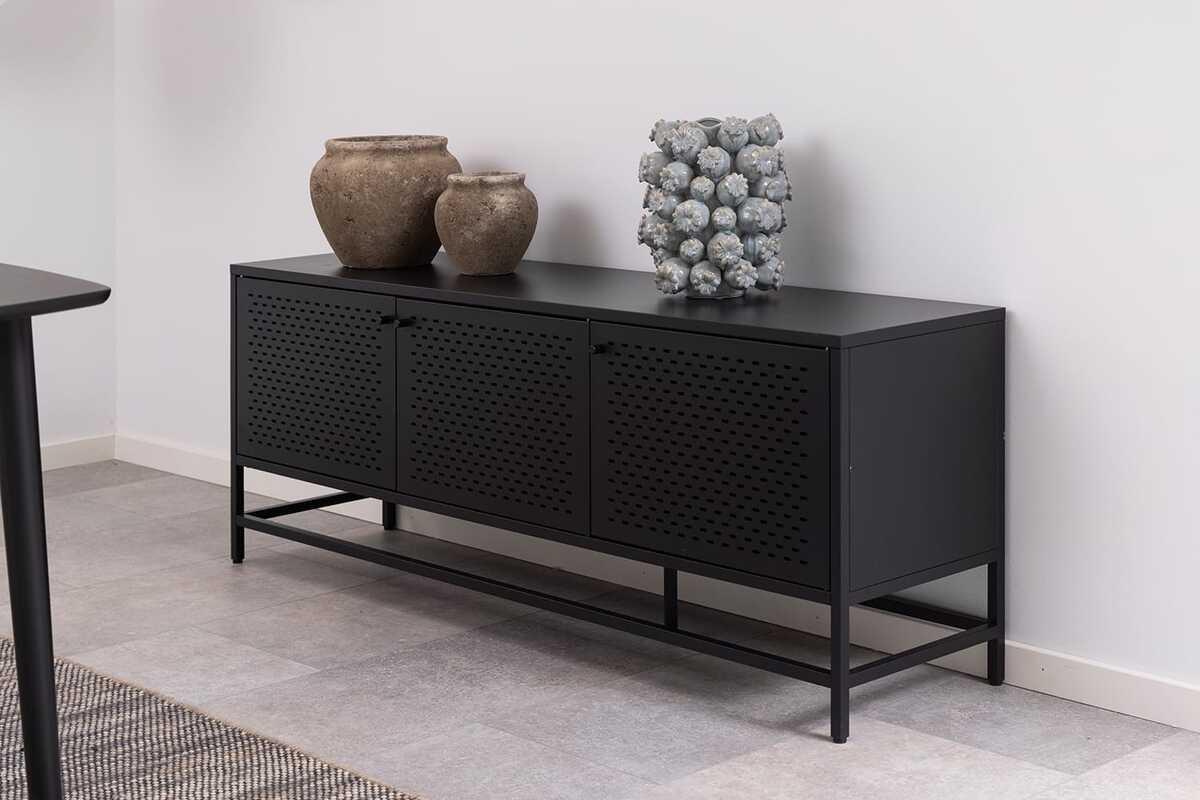 mutoni Sideboard Langholm métal noir 160  