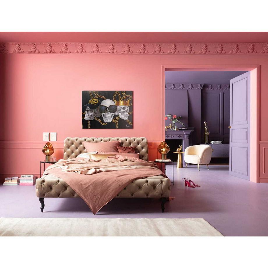 KARE Design Tableau sur toile Skull Gang 90x120  