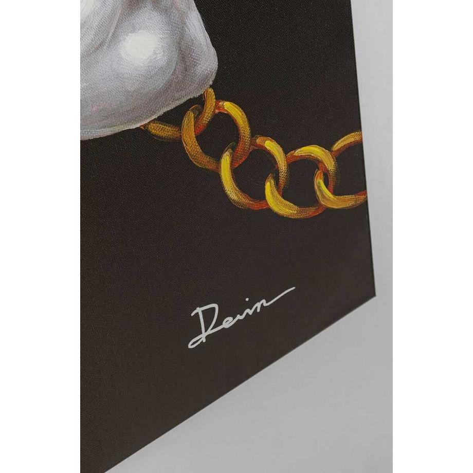 KARE Design Tableau sur toile Skull Gang 90x120  