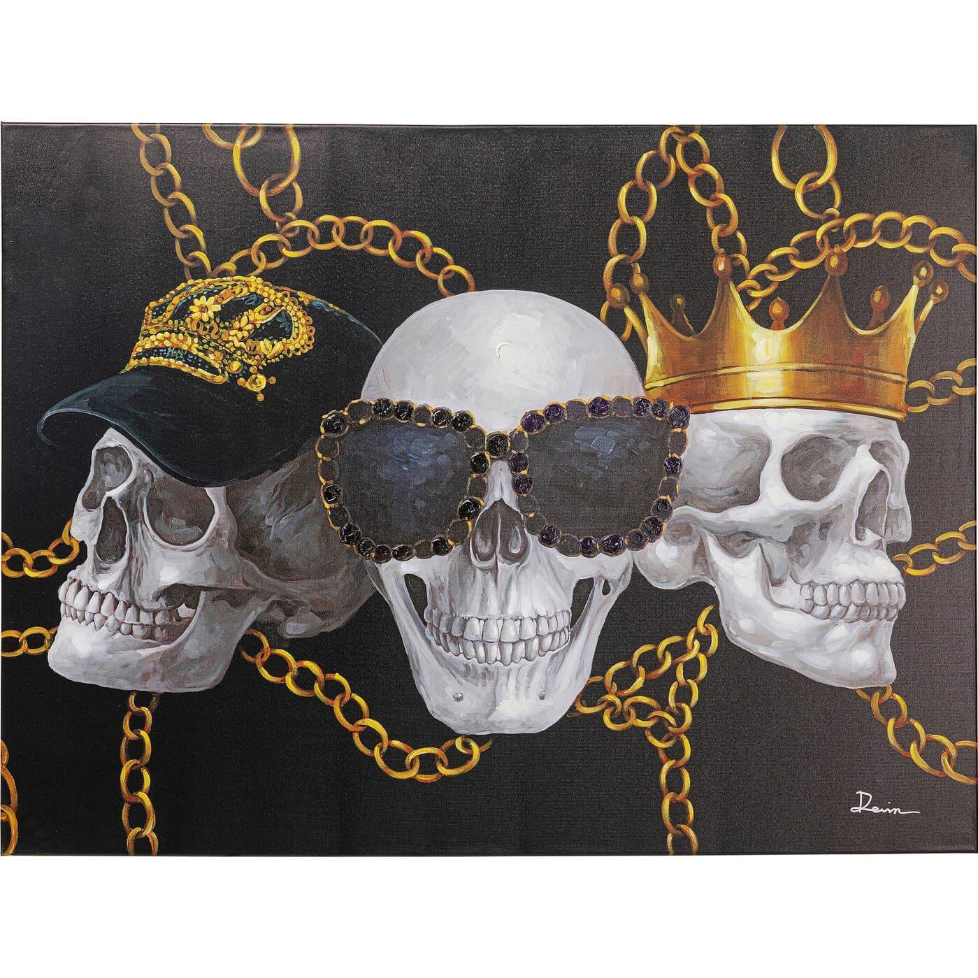 KARE Design Impression sur toile Skull Gang 90x120  