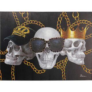 KARE Design Quadro su tela Skull Gang 90x120  