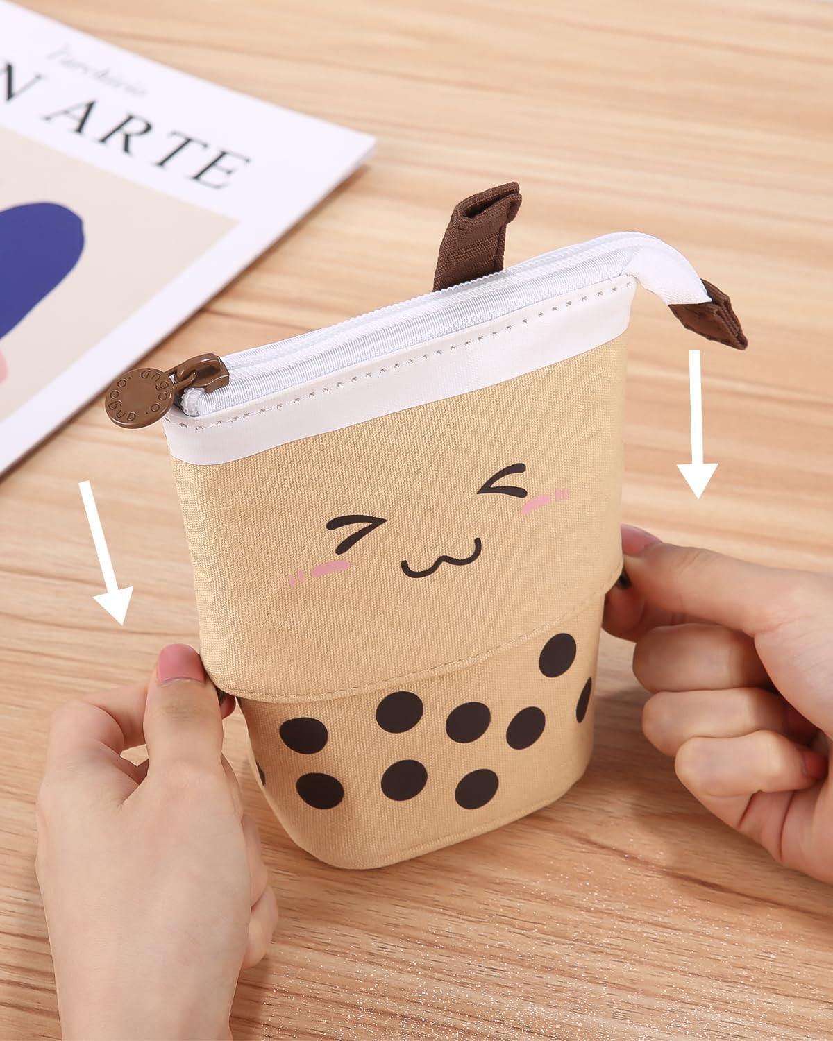 Only-bags.store Trousse à crayons zippée, trousse à crayons télescopique, trousse à crayons 2-en-1, adolescent  