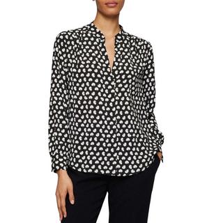 HUGO BOSS Banora17 Polka Dot Button Down Bluse  