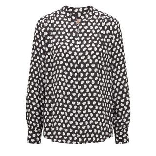 HUGO BOSS Banora17 Polka Dot Button Down Bluse  