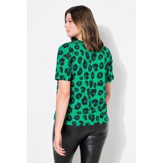 Studio Untold  T-shirt oversize, motif léopard coloré, broderie 