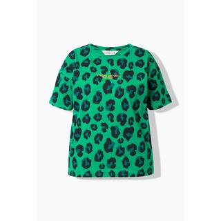 Studio Untold  T-shirt oversize, motif léopard coloré, broderie 