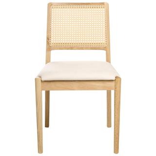 Beliani Lot de 2 chaises de salle à manger en Bois d'hévéa Rétro TAMARAC  