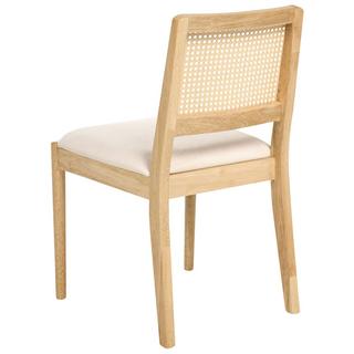 Beliani Lot de 2 chaises de salle à manger en Bois d'hévéa Rétro TAMARAC  