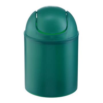 Poubelle cosm. Trend Frosted petit.emerald vert transparent