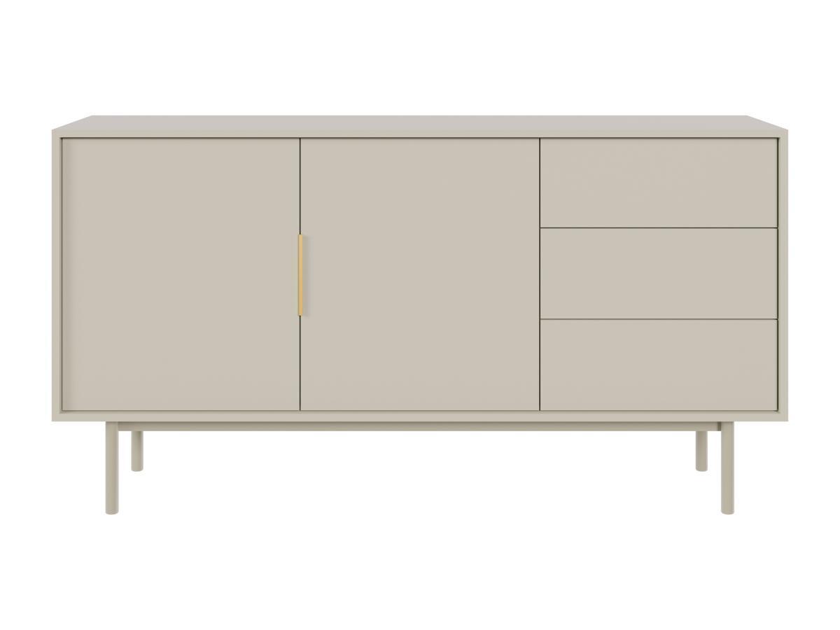 Vente-unique  Buffet avec 2 portes et 3 tiroirs - Beige - DABRIANA 