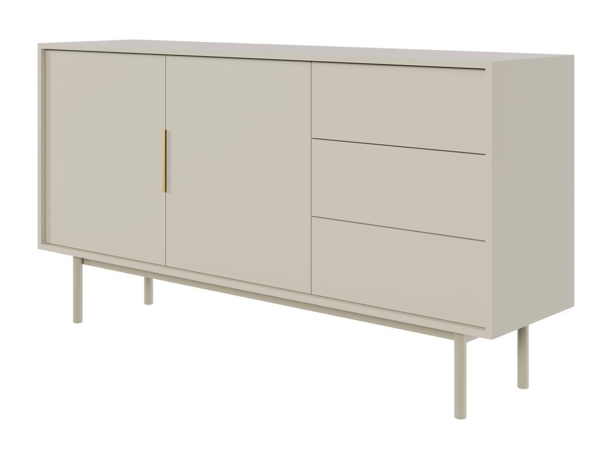 Vente-unique  Buffet avec 2 portes et 3 tiroirs - Beige - DABRIANA 