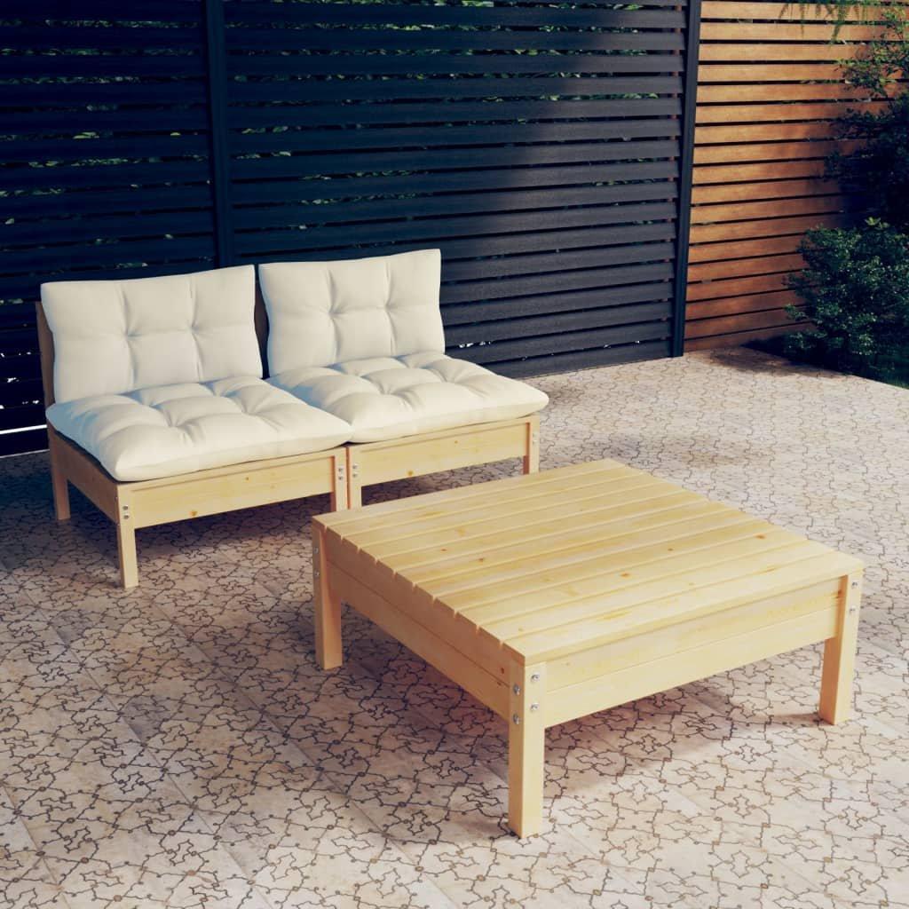 VidaXL Ensemble de meubles de jardin bois de pin  