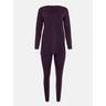 Lisca  Pyjama tenue d'intérieur leggings top manches longues Ivette Violet Imprimé