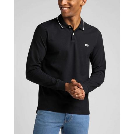 Lee Pique Langarm Poloshirt  