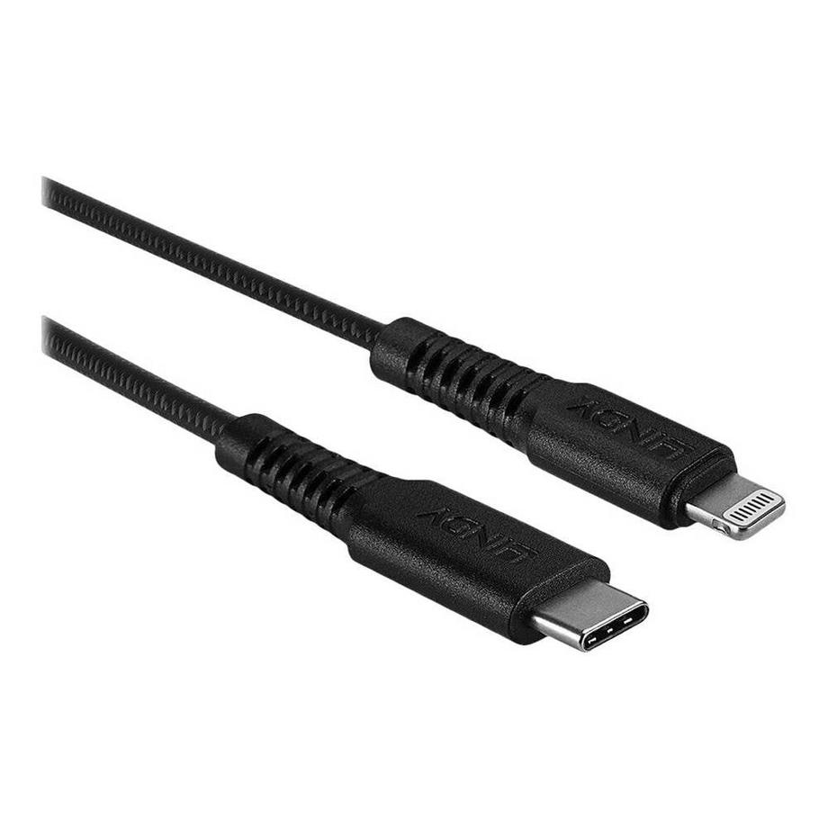 LINDY  31285 cavo Lightning 0,5 m Nero 