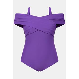 Ulla Popken  Costume da bagno con spalle scoperte, coppe morbide e spalline staccabili 