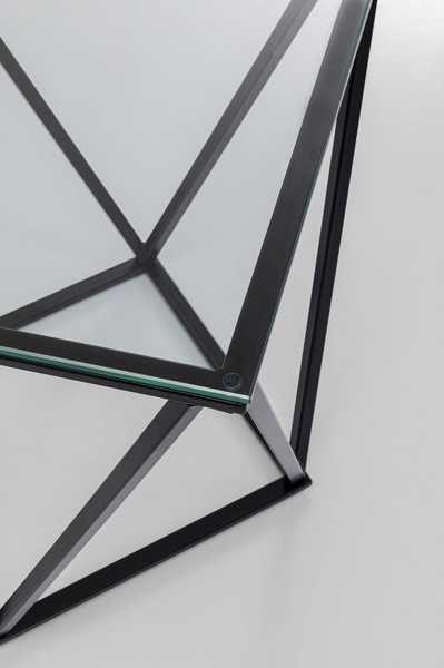 KARE Design Table d'appoint Cristallo noir 50x50  