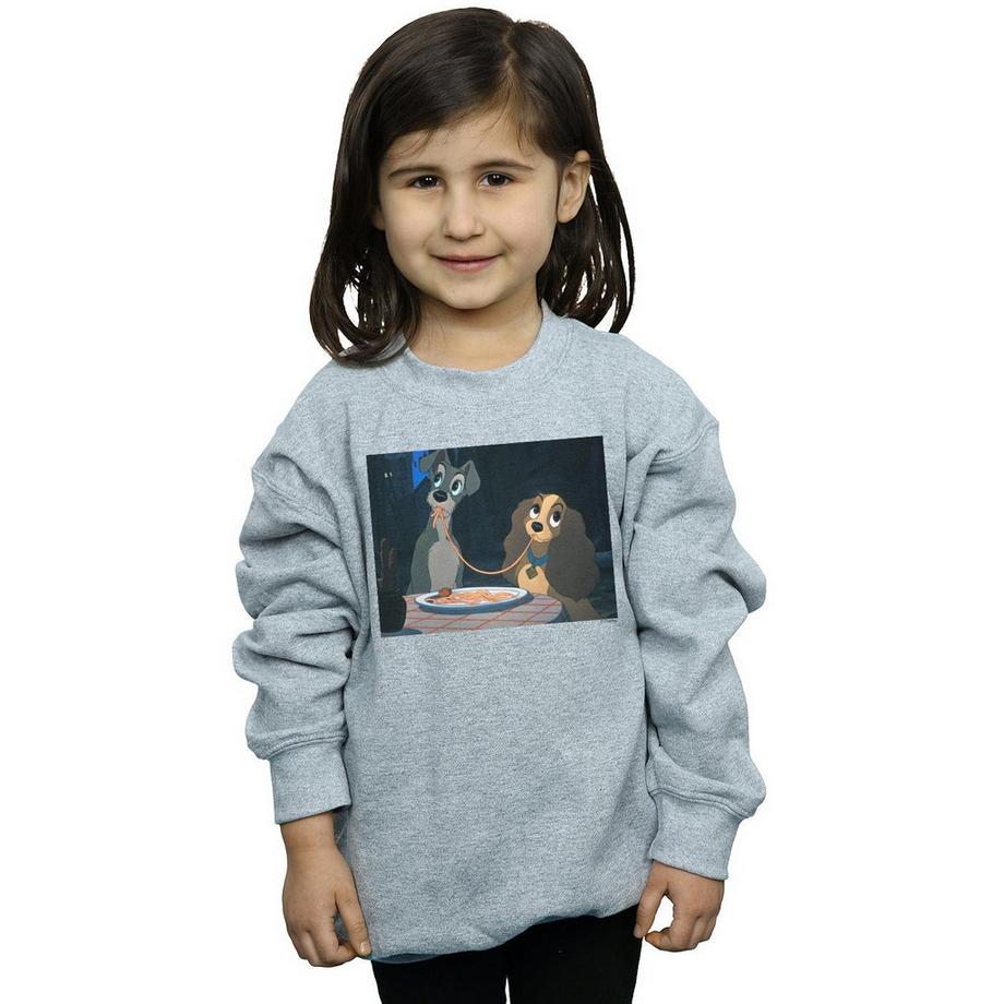 Disney  Lady And The Tramp Spaghetti Slurp Sweatshirt 