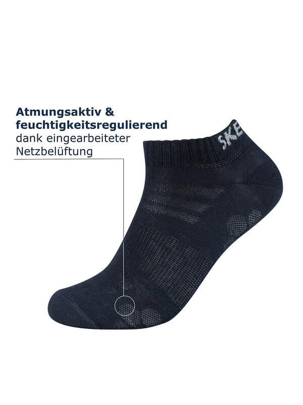 SKECHERS Chaussettes de sneakers Mesh Ventilation Lot de 8  