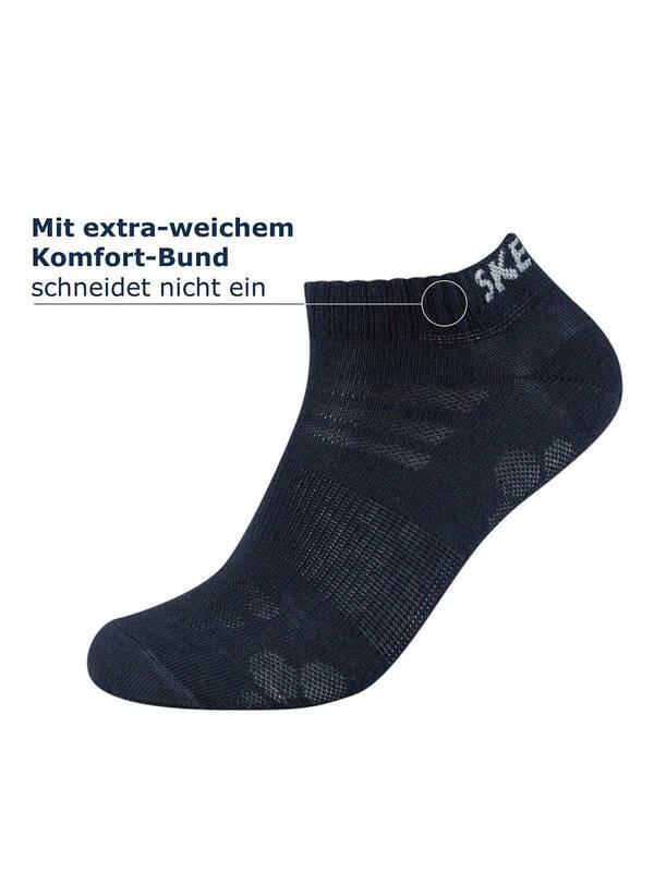 SKECHERS Chaussettes de sneakers Mesh Ventilation Lot de 8  