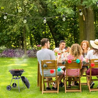Northix Barbecue con coperchio e ripiano  