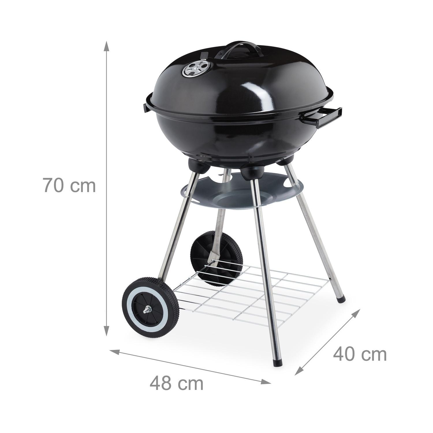 Northix Barbecue con coperchio e ripiano  