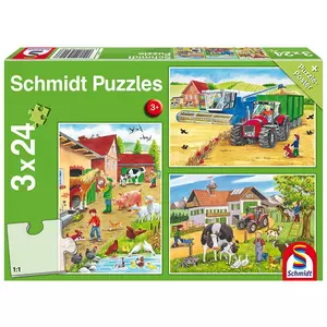Puzzle Auf dem Bauernhof (3x24)