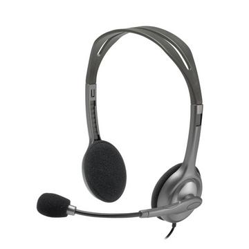 Logitech H111 Kopfhörer Kabelgebunden Kopfband BüroCallcenter Grau