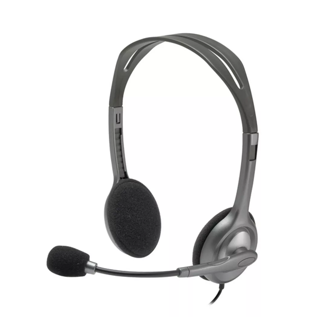 Logitech -  H111 Kopfhörer Kabelgebunden Kopfband BüroCallcenter Grau, Grau