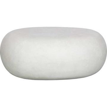 Table basse Pebble blanc 65x49