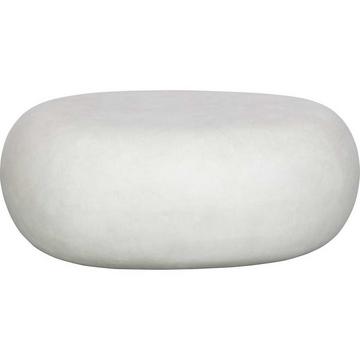 Couchtisch Pebble weiss 65x49