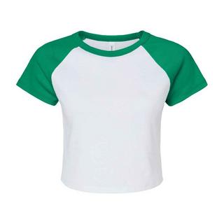 Bella + Canvas Top Corto Maniche Raglan  