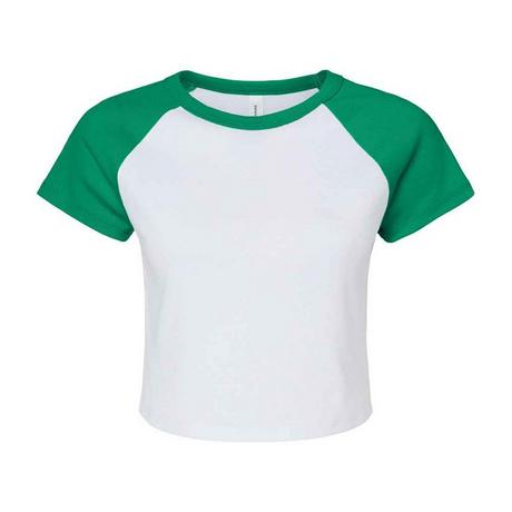Bella + Canvas Top Corto Maniche Raglan  