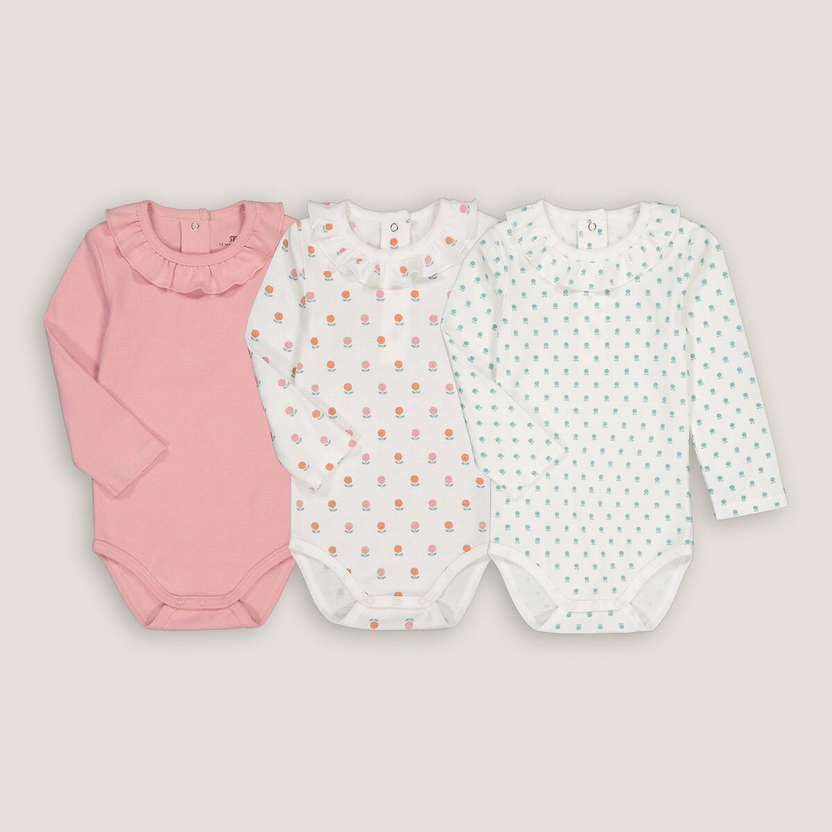 La Redoute Collections  3er-Pack langärmelige Bodys 