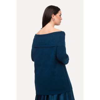 Ulla Popken  Pullover con apertura sulle spalle e maniche lunghe 