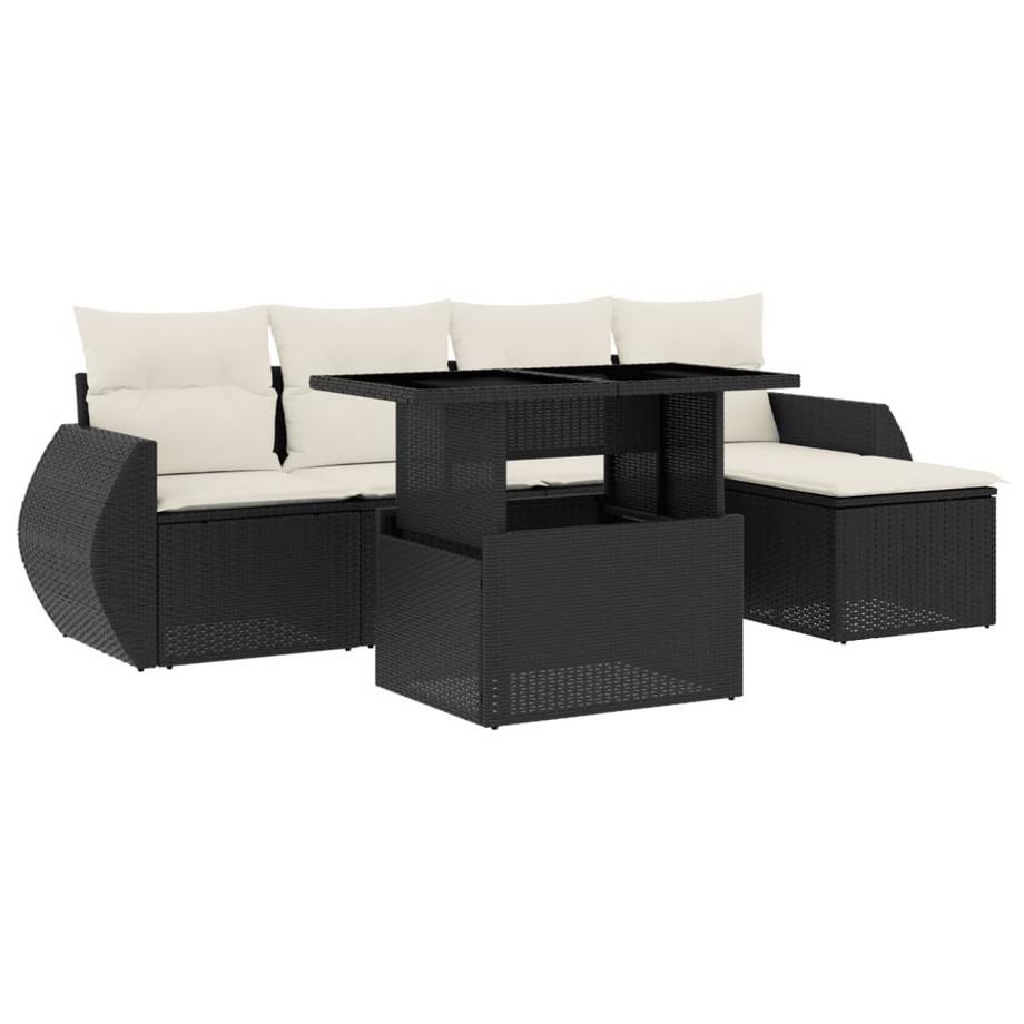 set divano da giardino Polirattan