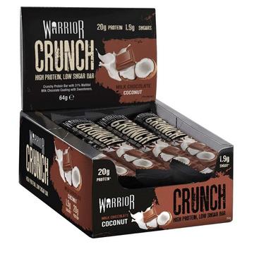 Crunch Bar 64g Warrior Riegel (Packung mit 12 Stück) | Coco