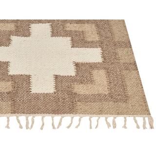 Beliani Tapis en Jute Boho KONURTAY  