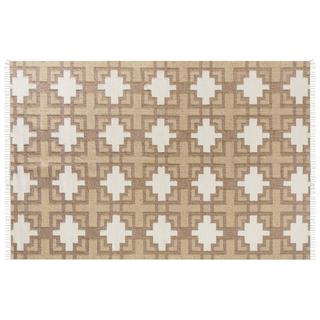 Beliani Tapis en Jute Boho KONURTAY  