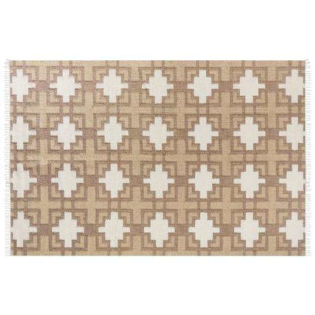 Beliani Tapis en Jute Boho KONURTAY  