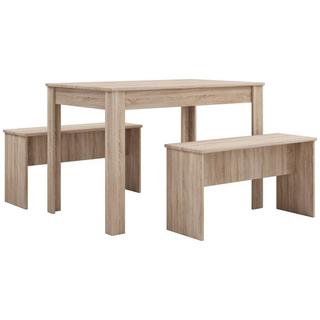 VCM Bois Salle à manger Banc Table de cuisine Set de table Bancs Esal XL Bois Salle à manger Banc Table de cuisine Set de table Bancs Esal XL  