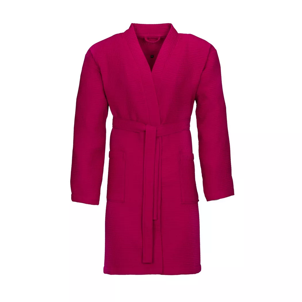 VOSSEN Peignoir unisexe ROM Cranberry rose | M